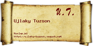 Ujlaky Tuzson névjegykártya